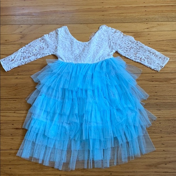 3T-4T dresses bundle lot lace floral denim cotton - Picture 2 of 16